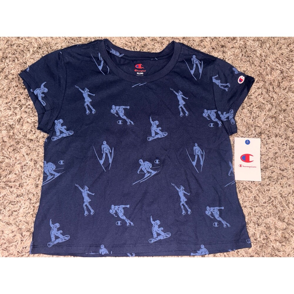 Champion Girls Olympic Graphic Baby Tee XL‎ 16 NWT